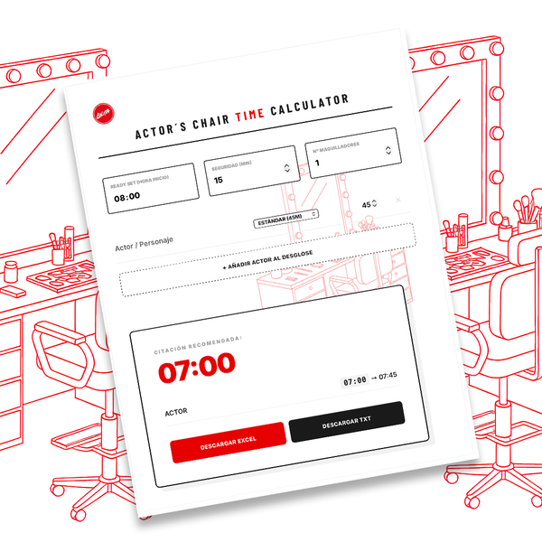 ACTOR'S CHAIR Timing Calculator 
